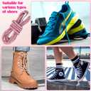 Rhinestone Shoe Laces, Glitter Rope Shoelaces for Sneakers, Round Crystal Bling Shoe Lace (120cm, Light Pink)