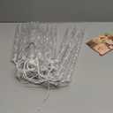 Brightown Icicle Lights Outdoor 20ft with Remote - 20 Tubes 100 LED Iced Tube Christmas Lights, Waterproof Icicle Decor Outdoor Indoor for Tree Patio Roof Holiday Decor, Cool White