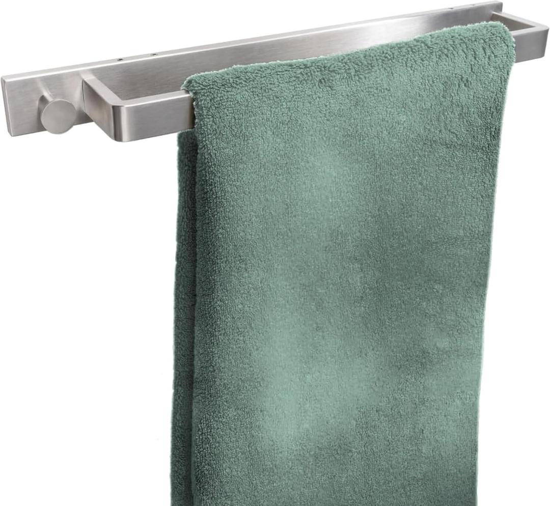 Saffron & Sage Towel Racks for Bathroom Wall Mounted, 17 inch Heavy Duty Bathroom Towel Rack Wall Mounted, Stainless Steel Bathroom Towel Holder for Bathroom Wall, Easy to Installation, Brushed Steel Saffron & Sage Towel Racks for Bathroom Wall Mounted, 17 inch Heavy Duty Bathroom Towel Rack Wall Mounted, Stainless Steel Bathroom Towel Holder for Bathroom Wall, Easy to Installation, Brushed Steel