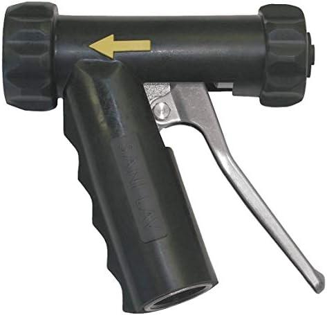 Sani-Lav Spray Nozzle, Aluminum, Brass/SS, Black