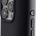 TineeOwl for iPhone 15 Pro Max Magnetic Case  Dune Series, Compatible with MagSafe, TPU, Minimalist, Slim/Thin, Grippy with Microfiber Lining, Rounded Action Button (Almost Black, iPhone 15 Pro Max)