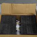 3 Ounce Espresso Cups Set of 4, Stackable Demitasse Mugs, Includes Display Stand, Cups Saucers, and Spoons, for Machines & Home Use, Black, Gold Tone