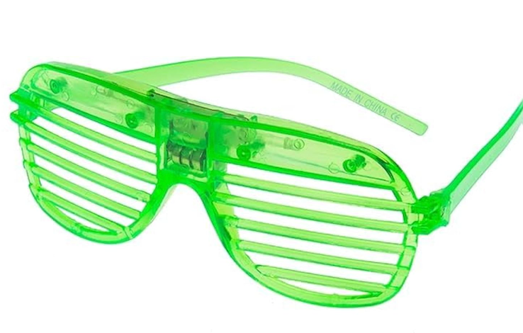 LED Shutter Glasses - Party Flashing Glasses with Lights - Glow LED Sunglasses