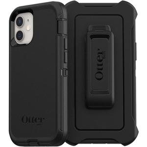 OtterBox Defender Pro Series Case & Holster SCREENLESS Edition for iPhone 12 Mini with Camera Lens Protector - Non-Retail Packaging - Black