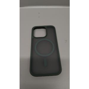 TORRAS Magnetic Shockproof for iPhone 15 Pro Case, [MilitaryGrade Drop Tested][Compatible with MagSafe] Translucent Hard PC Back with Silicone Slim Protective Cover AntiFingerprint, Green