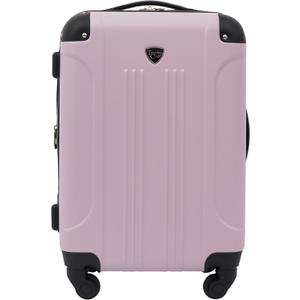 Travelers Club Chicago Hardside Expandable Spinner Luggage, Lilac, 22" Carry-On