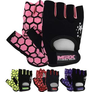 MRX Ladies Weight Lifting Gloves Women Fitness Training Exercise Glove Anti Slip Padded Shock-Absorbing Extra Grip Crossfit Multi Colors X