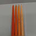 4 Pack Spiral Gradient Taper Candles Long Pole Unscented Candles, Smokeless & Dripless, Gift Boxed for Wedding, Christmas, Table or Mantle Decor, Orange