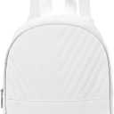 Womens Backpack, PU Leather Backpack Purse Mini Backpacks, Elegant Small Backpacks for Women with Adjustable Strap (white)(28 * 22 * 9 cm )