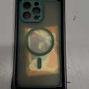 CANSHN Magnetic Compatible with iPhone 16 Pro Max Case, Upgraded [Full Camera Protection] [Compatible with Magsafe] [Translucent Matte] Shockproof Protective Phone Case Cover 6.9 Inch - Deep Green