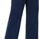 Pull On Jeans for Women Wide Leg High Waisted Stretch Sweatpant Jeans Casual Trendy Denim Pants (with Plus Size) (Blue, S)