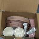 Ecomore Graduation Decoration Class of 2026 Pink Graduation Decoration 350 PCS - Rose Gold Grad Party Supplies Disposable Dinnerware (Serves 50) Paper Plates Cup Napkin Fork Knife Spoon (Pink & Black)