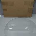 24" inch Round Tempered Glass Table Top - 1/4 inch Thickness & Flat Polished Edge - Clear Surface & Scratch Resistant - Ideal for Dining Room, Kitchen, Side, Office, Patio & Round Coffee Tables