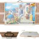 BuilderButler 1500 Pieces 2-in-1 Tilting & Rotating Puzzle Board, Portable Puzzle Table with 4 Drawers Cover,34.25" x 25.2" for 1500 Pieces, Medium-1500