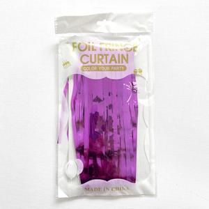 Bright rain Curtain Tassel for Party, Festive Birthday Background Wedding Decoration Curtains 1M*2M Rosered