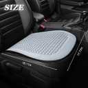3 x Car Front Seat Bottom Cover, Cool Breathable Anti-Slip Vehicle Driver Seat Protector Cushion, Comfortable Auto Interior Chair Protection Pad Mat, Universal for Truck SUV Sedan (Grey)