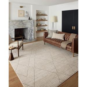 Loloi Darby Sand / Charcoal 2'-7" x 4' Accent Rug