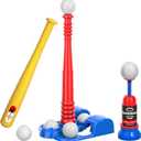 Bennol T Ball Set Toys for Kids 3-5 5-8, Kids Baseball Tee for Boys Toddlers, Auto Ball Launcher, Indoor Outdoor Outside Sports Tee Ball Set Toys Gifts for 3 4 5 6 Year Old Boys Toddler Kids