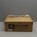 ALLCAMP OUTDOOR GEAR Picnic Backpack for 4 Person W/ Detachable Holder, Insulated Food Compartment and Picnic Cutlery for Family Outdoor Camping and Gift (Grey) (Gray)