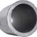 QNK Clay Graphite Crucible for Metal Melting Casting Refining Gold Silver Copper Brass Aluminum 1800(3300F) High Temperature Resistance Without Spout 12KG