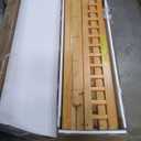 KEIKI Queen Over Queen Bunk Bed, Kids Wooden Floor Bed Frame with Ladder & Guardrail, Convertible to 2 Separated Teens Beds Frames, Upper Bedframe No Spring Box Needed, Easy Assembly, Brown