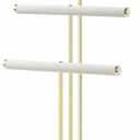 Necklace Display Holder, Jewelry Organizer Stand Earrings Bracelet Holder, 3 Tier Jewelry Display Tower Rack with Metal Frame and Ring Tray for Women (Gold)