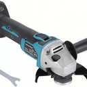 Brushless Angle Grinder Compatible with Makita 18V Battery,4-1/2-Inch High-Power Angle Grinder for Metal,Tile Cutting and Grinding-Tool Only