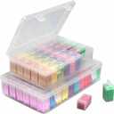 2 x Diamond Painting Storage Containers with Lids - 60PCS Portable Transparent Plastic Set - Perfect for Diamond Art Storage, Diamond Art Supplies, Diamond Art Accessories & Diamond Art Kits for Beginners