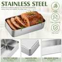 10 Pack Stainless Steel Loaf Pan Set 9 x 5 Inch Bread Baking Pans Banana Loaf Tins For Baking Cake Meatloaf Brownies Sourdough Lasagnas Dishwasher Safe