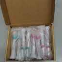 Toptheway Kids Toothbrush Heads for Philips Sonicare: Kids 7+ Standard Sonic Replacement Toothbrush Heads Compatible with Philips Sonicare, Pink Girl Green Boy 8 Pack