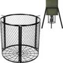 moonoom Deer Feeder Varmint Guard, 12.3 x 11.8Varmint Cage for Feeders, Deer Feeder Cage for Hunting Keeping Wildlife Away from (black)