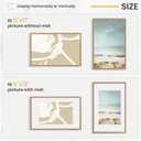 11x17 Picture Frame, Display Pictures 8x12 with Mat or 11x17 Without Mat, Wall Hanging Photo Frame, Natural, 1 Pack