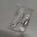 HOMOTEK 8 Pack Hinge Pin Satin Nickel Door Stopper,Adjustable Deluxe Heavy Duty Door Stopper 2-1/2"x1-3/4,with White Rubber Bumper Tips