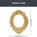 Veemoon 12 Pcs Miniature Photo Frames, 2.75 Inch Resin Vintage Decor, DIY Crafts Jewelry Making Phone Case Accessories