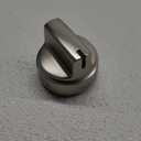 WB03X24818 Gas Stove Knobs Stainless Steel Look Plastic Range Burner Control Knobs, Compatible for GE Range Gas Stove Knob, Replacements PS11729081(1pack)