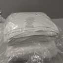 100% Organic Cotton Feather & Down Fibers Comforter King Size, All-Season Hotel-Style Hypoallergenic Duvet Insert, Ivory White 106x90 Inch