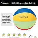 Champion Sports Rhino Lite Cage Ball Set, 48-Inch Diameter