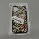 Cheetah Print Phone Case for iPhone 16 Plus 6.7'' Lip Print & Leopard Print Phone Case (Military Grade Drop Protection) Slim Shockproof Phone Cover for Girls Women