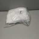 Furlinic Extra Long Waffle Weave No Hook Shower Curtain with Snap in Liner,Heavy Duty Textured Fabric Bathroom Curtains,Hotel Style with Mesh Top Window,Waterproof & Machine Washable,White,71x96.