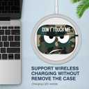 3 x for Airpods Pro Case, Don't Touch Me for Airpods Pro Cover with Keychain/Lanyard Soft Cute Shockproof Cover for Women Men Compatible with for Airpods Pro 2019 Charging Case (Green)