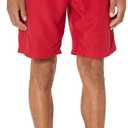Amazon Essentials Men's 9" Swim Trunks (Large, Red)