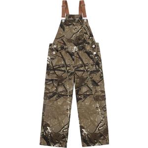 Girls Boys Camo Bib Overalls,Kids Overalls Straight Leg Denim Jumpsuits Cargo Pants with Pockets 6-7 Years
