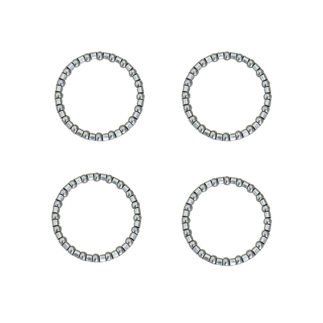 2 x 4PCS Bike Headset Fork Bearings 5/32" x 20 Balls, Bicycle Frame Ball Bearings Replacement Parts