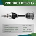 Front CV Axle Shaft Assembly Compatible with Avalanche 2500 2003-2006 Silverado 1500 2001-2007 Silverado 2500 1999-2010 Replace 66-1325 NCV3898