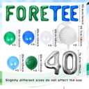 JeVenis Golf 40th Birthday Decorations Men 40th Birthday Decorations Foretee-Tee Birthday Banner 40th Golf Theme Birthday Party Decoration