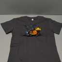 Black Pumpkin Jack O Lantern Bat Graphic for Halloween Lover T-Shirt