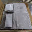 Wisteria Lane 5 Piece Patio Furniture Set, Wicker Outdoor Patio Conversation Furniture Set, All Weather Outdoor Patio Sofa with Cushion and Glass Table, Grey