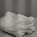 Ultra Soft Cozy Faux Fur Throw Blanket, Fuzzy Plush Thick Bubble Blanket, Luxury Fluffy Blanket for Couch, Sofa, Bedroom, and Living Room, 50x60 Inches, Off White