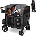 Radio Flyer Voya XT Baby Stroller Wagon  Outdoor Play Rolling Cart & Beach Cart with Wheels, Quad Stroller Wagon for Kids, Gray, for Ages 6+ Months