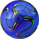 American Challenge Brasilia Soccer Ball  Sizes 5, 4, 3 & 2  Youth & Adult Training Soccer Ball for Practice, Games & Grass Fields (Blueberry)